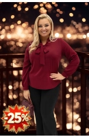 M46218 BLUZKA AMELIA BORDOWA M46218 BLUZKA AMELIA BORDOWA